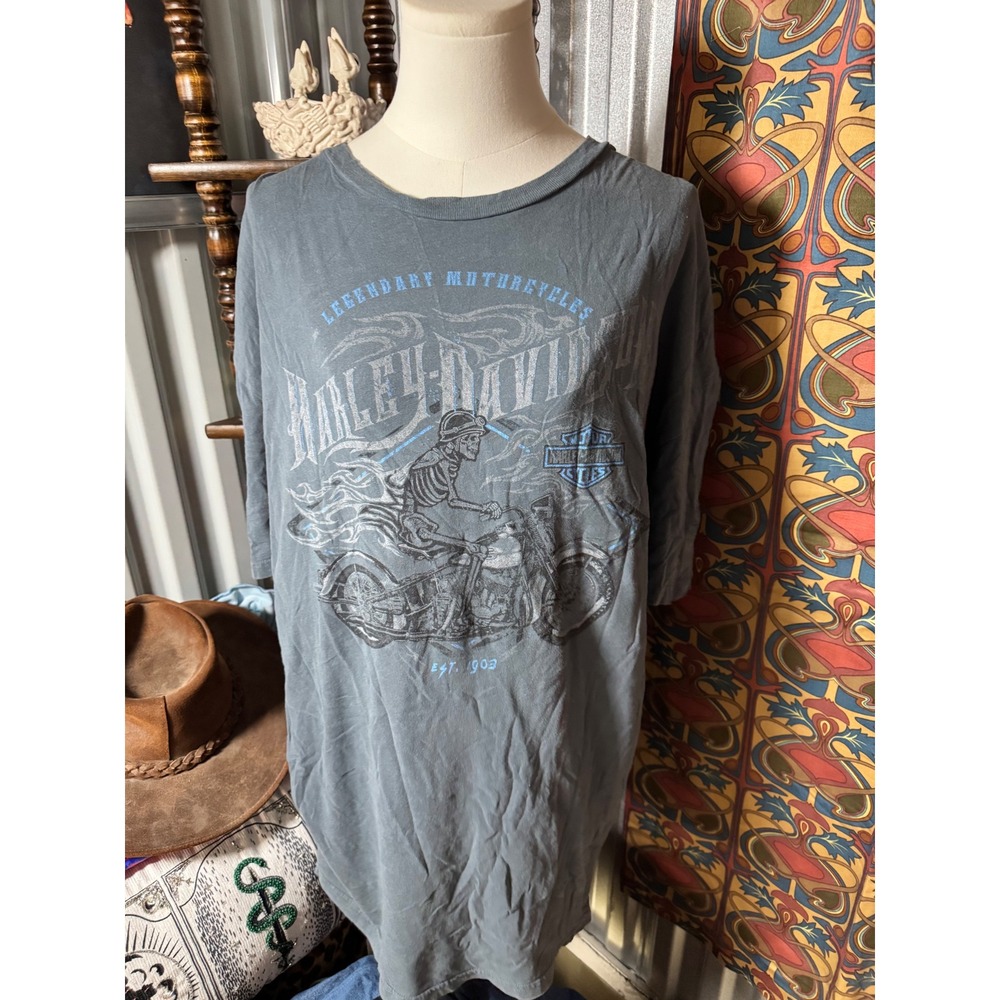 Harley-Davidson 2XL T-Shirt Dress St. Croix New‎ Richmond WI Motorcycle Graphic